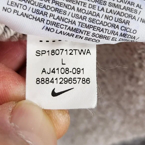 Nike Sweater Womens Large Gray Open Front Cardigan Sweatshirt Long Line Casual - Picture 12 of 14